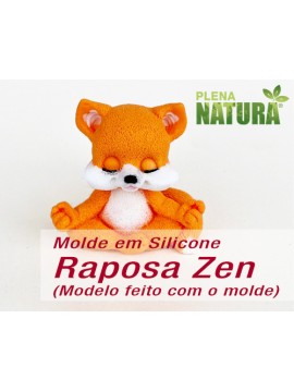 Molde em Silicone - Raposa Zen